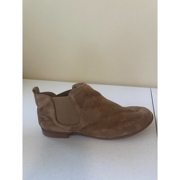 CP Shoes Womens Size 8.5 Ankle Boots Booties Brown Faux Suede - Picture 13 of 15